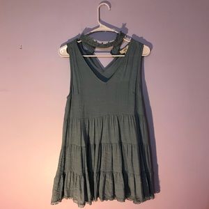 flowy choker tank top